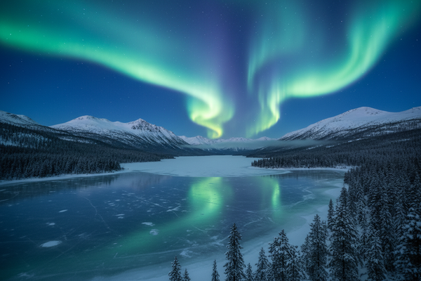 im hohen norden von Skandinavien